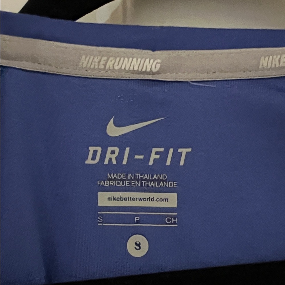 Nike Women's Dri-fit Blue Short Sleeve - Picture 2 of 4